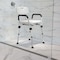Flash Furniture 14-1/2" L, Rubber, Aluminum, White Adjustable Bath Chair DC-HY3520L-WH-GG - alternate 1